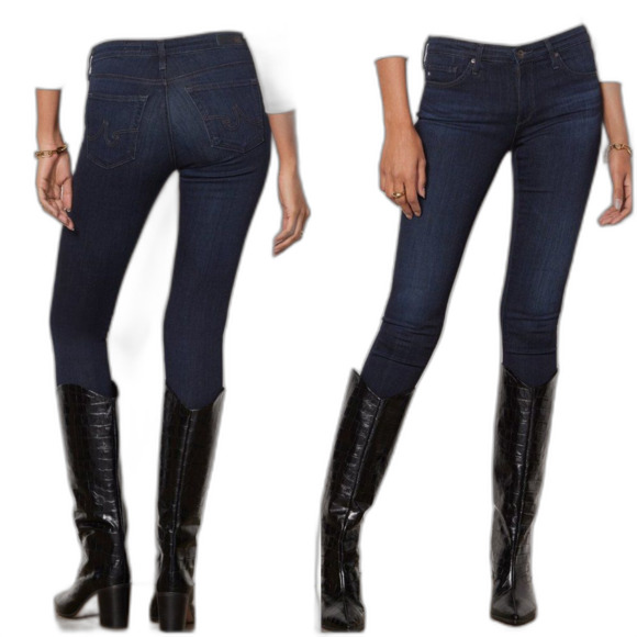 AG ADRIANO GOLDSHMEID Jeans, 26R, Legging Ankle, Skinny, CoalGrey Wash, low rise - Picture 9 of 12